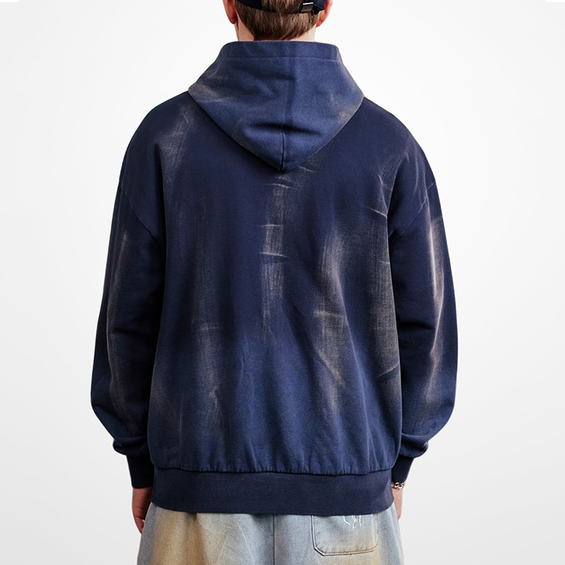 factory produces 420 gsm hoodie acid washed hoodie